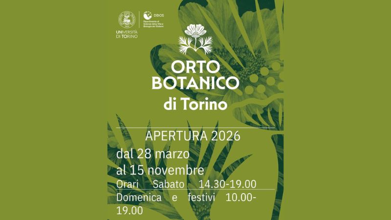 Orto Botanico di Torino: apertura 2026
